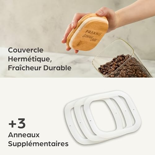Vue 3 de Praknu Bocaux En Verre