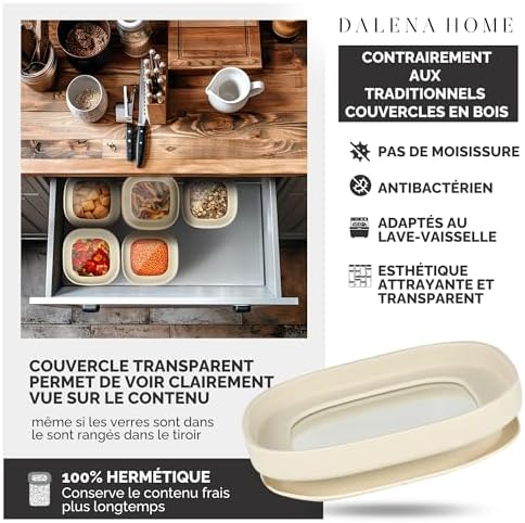 Vue 2 de Dalena Home Bocaux Verre