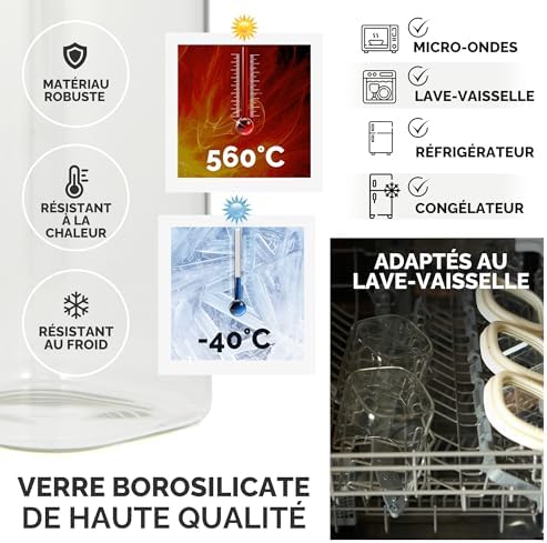 Vue 4 de Dalena Home Bocaux Verre