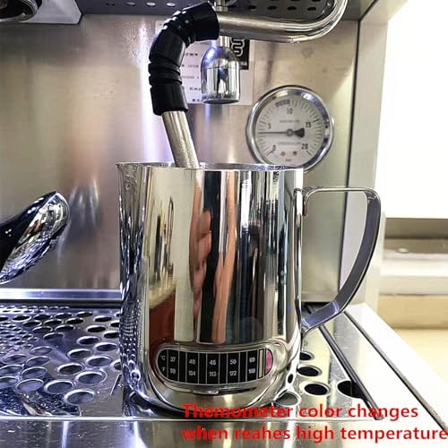 Vue 3 de Pichet Lait Inox Temperature