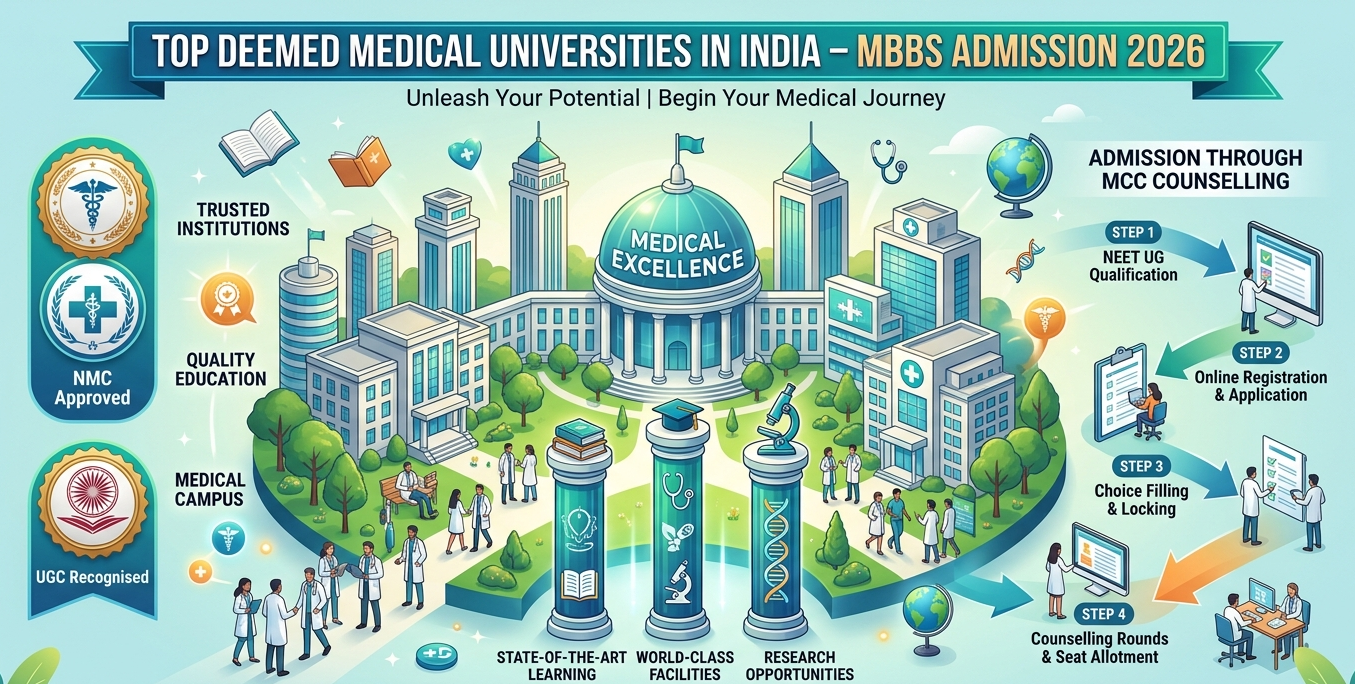 Deemed Universities MBBS Admission 2026 – Top Medical Colleges India