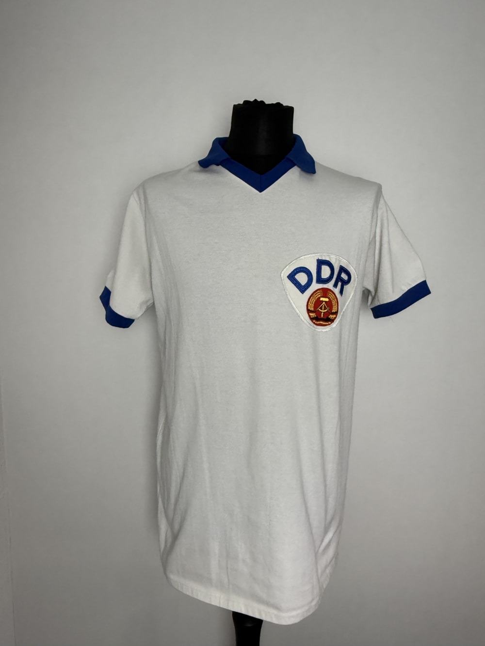 DDR East Germany 1980 Match Worn / Issued Shirt — Size L — front