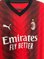 AC Milan 2023/24 Serie A Match Worn Shirt — Fikayo Tomori, with COA, Size L — sponsor detail