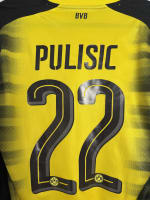 Borussia Dortmund 2017/18 Match Issued Shirt — Christian Pulisic, Size M — match wear detail