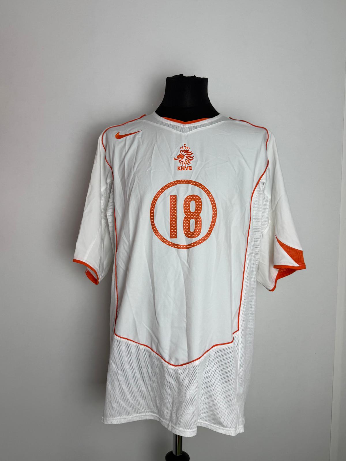 Netherlands 2004 Away Shirt Heitinga — Vintage Oranje Original, Size XXL
