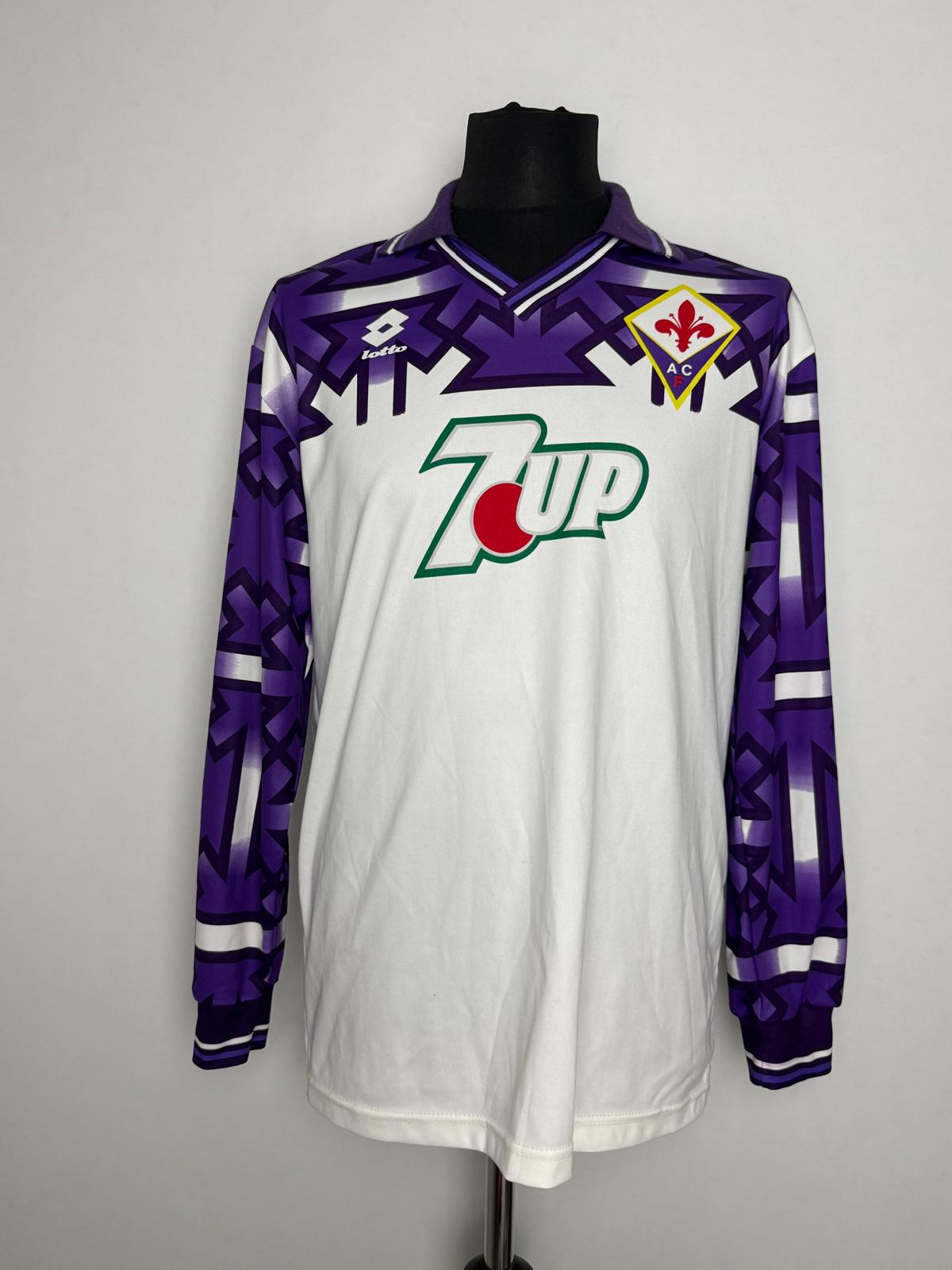Fiorentina 1992 "Banned" Home Shirt — Rare Vintage Original, Size L