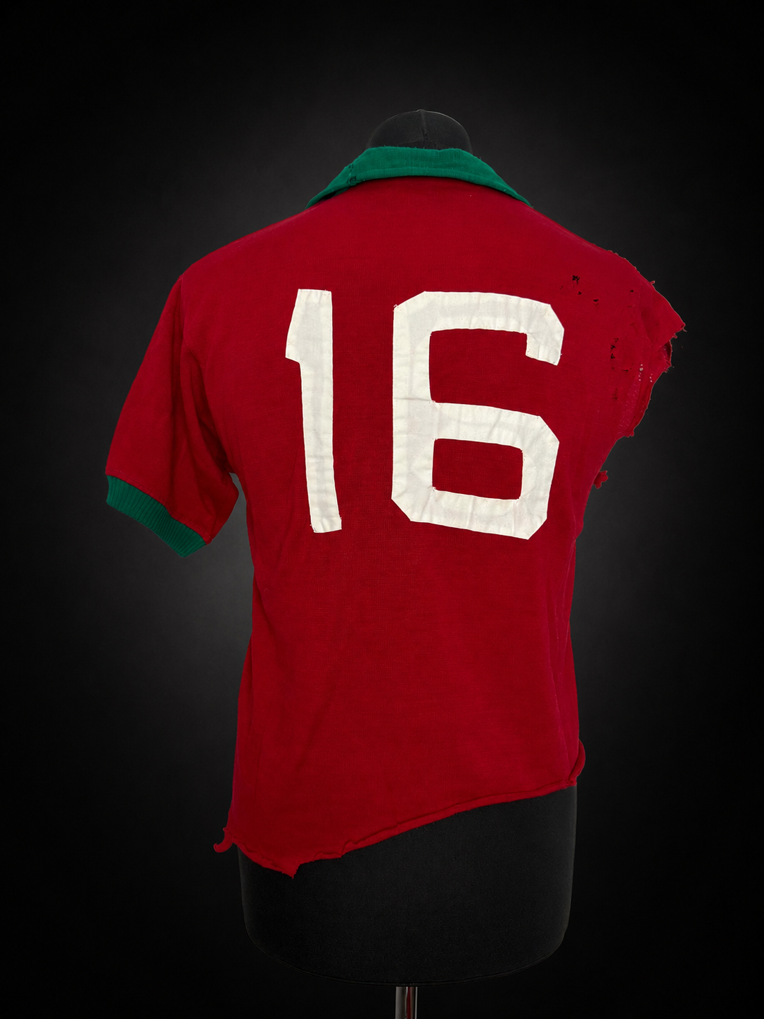 Portugal 1970s — Match Worn Home Shirt #16 — photo 2