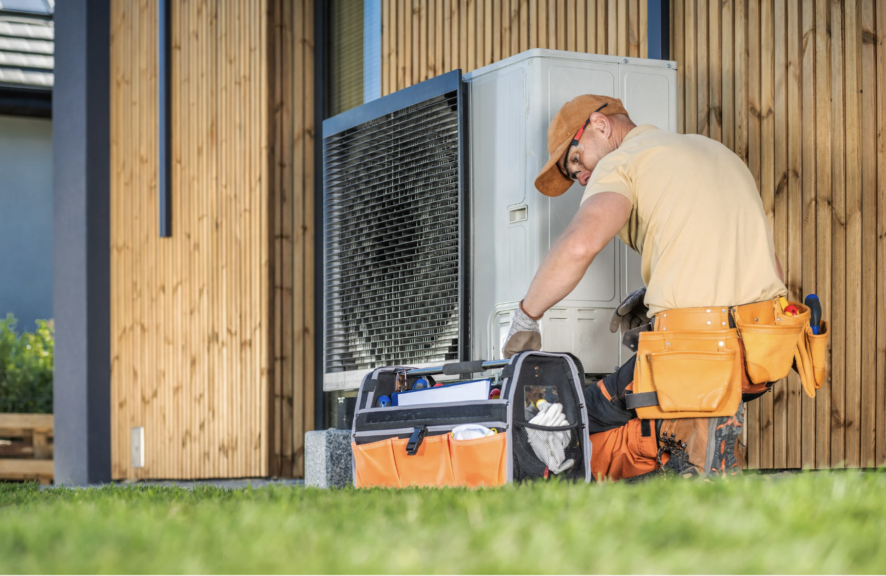 HVAC technician at work