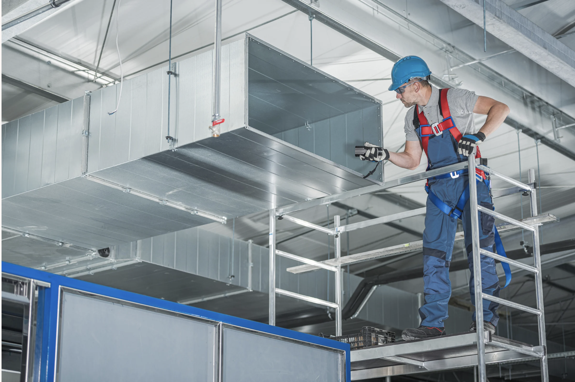 HVAC team at work