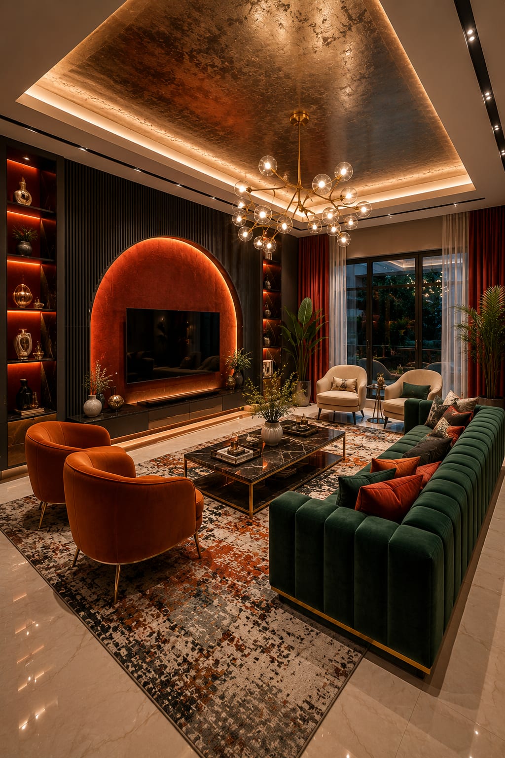 3 Curved Living Room TV Wall Ideas 3 Curved Living Room TV Wall Ideas