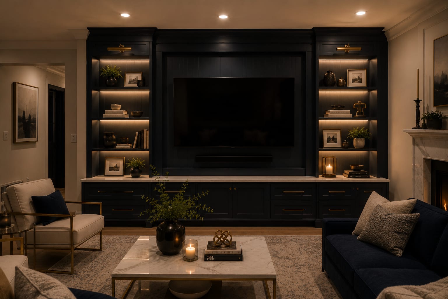 7 Dark TV Wall Design Ideas 7 Dark TV Wall Design Ideas