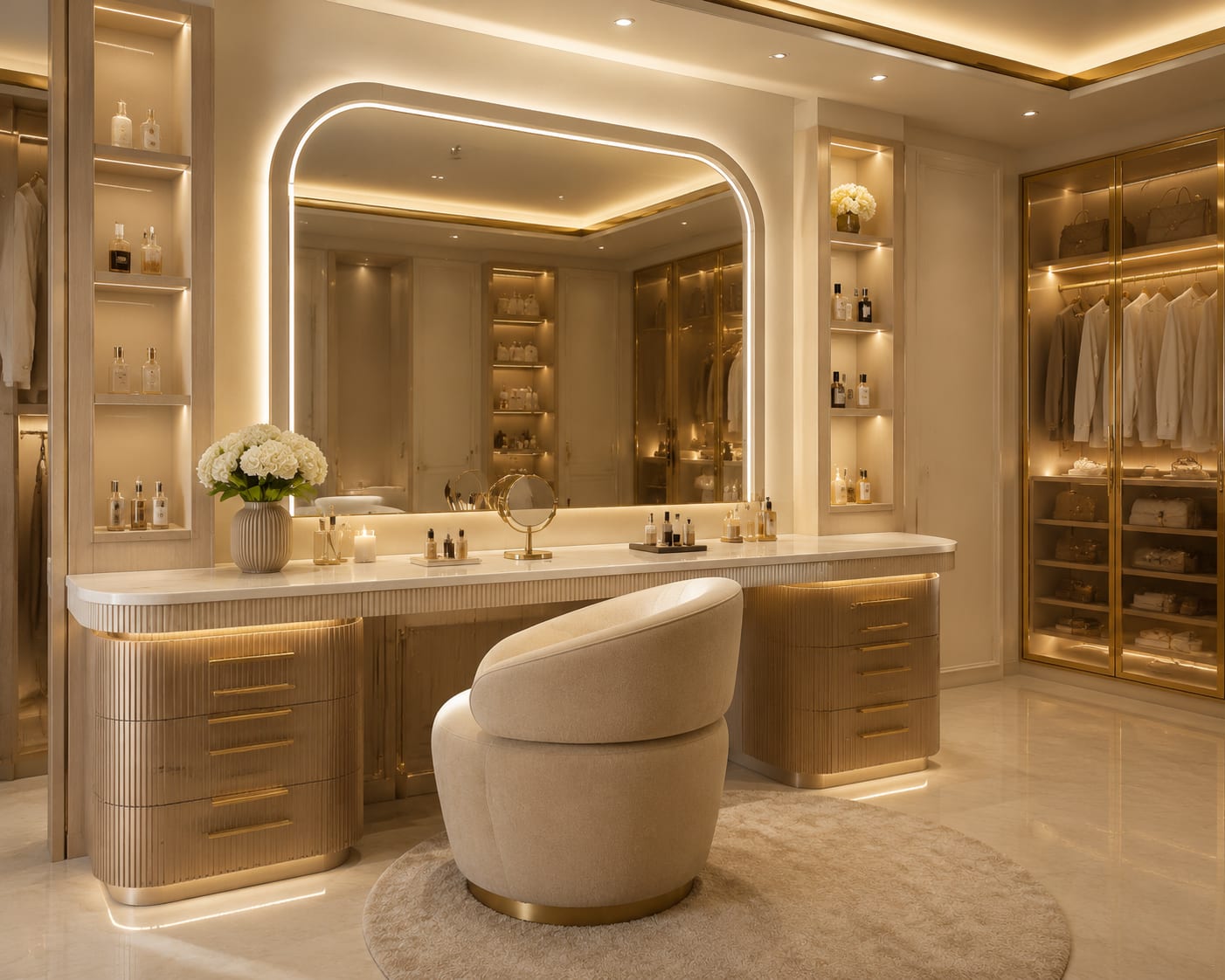 8 Dressing Room and Walk-In Vanity Ideas
