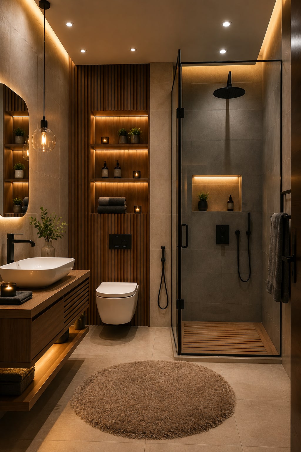 8 Warm Organic Spa Bathroom Ideas
