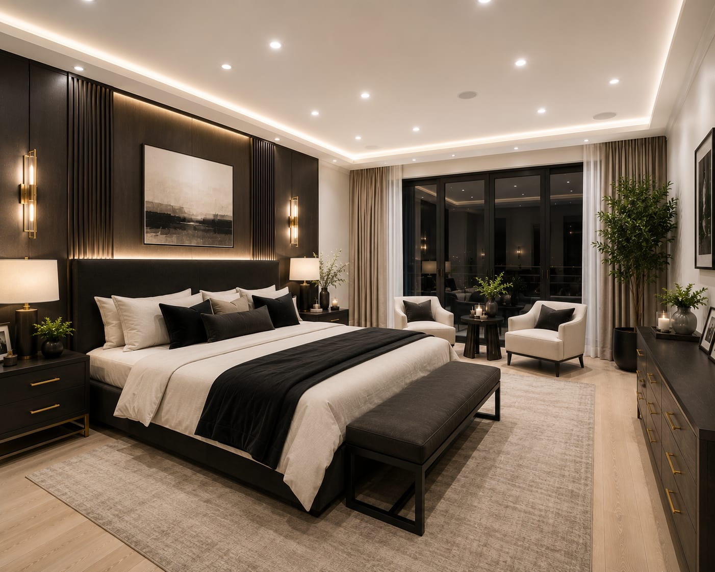 A Dark Luxury Home Tour: Black, Marble and Brass Across 7 Rooms A Dark Luxury Home Tour: Black, Marble and Brass Across 7 Rooms