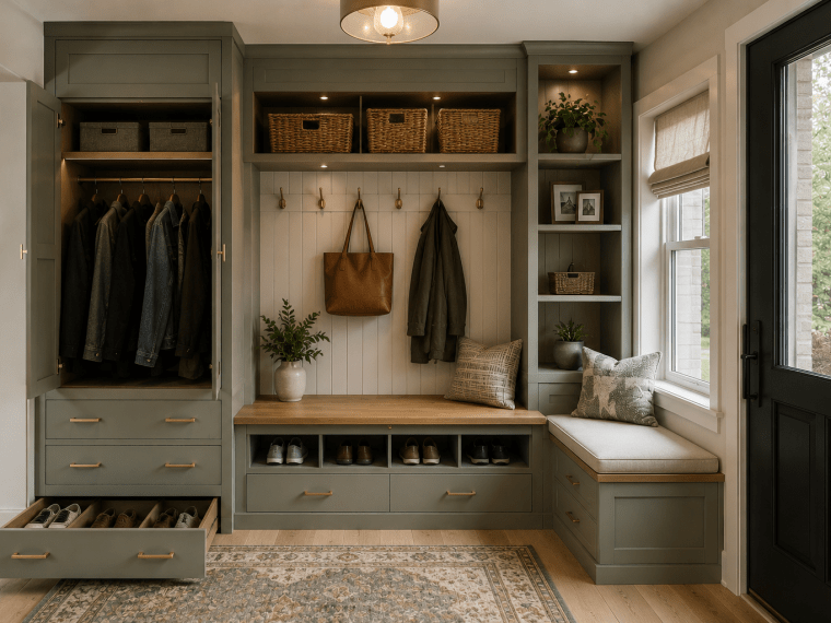 Mudroom Drop-Zone by the Door