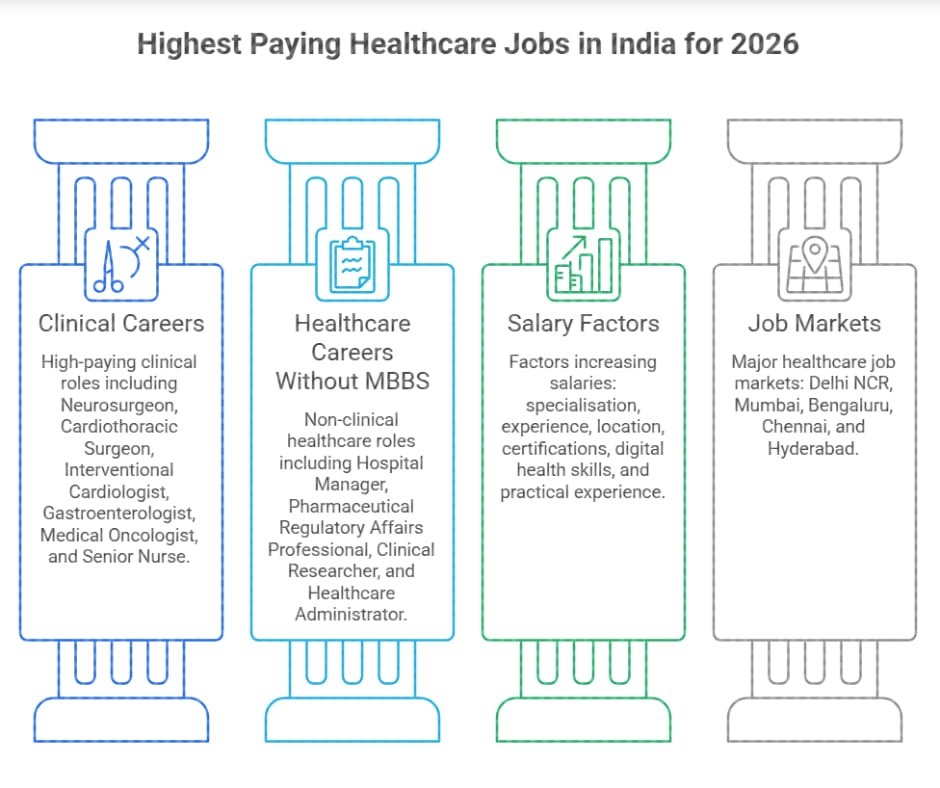 Highest Paying Healthcare Jobs in India for 2026
