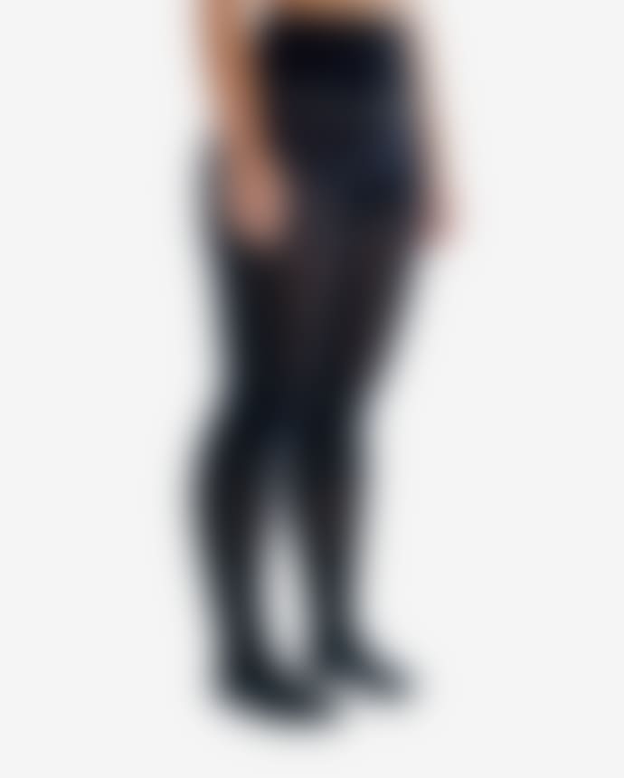 Color: Black, Model is 5'9", Wearing Size: Large, Classic Semi Opaque Rip-Resist Tights, classic-semi-opaque-tights, sheertex, product image, unbreakable tights, model