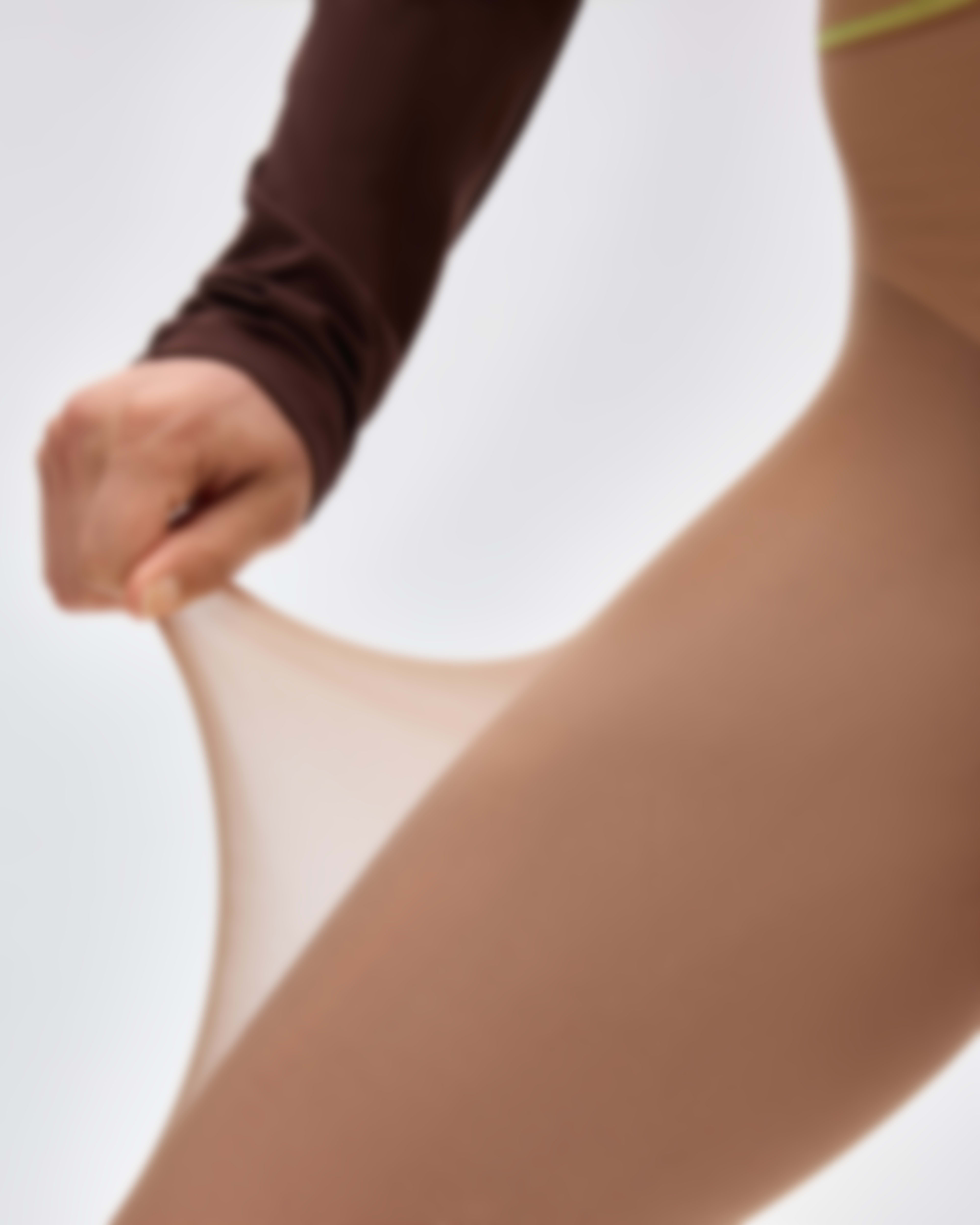 sheertex product image, unbreakable tights, hosiery, model