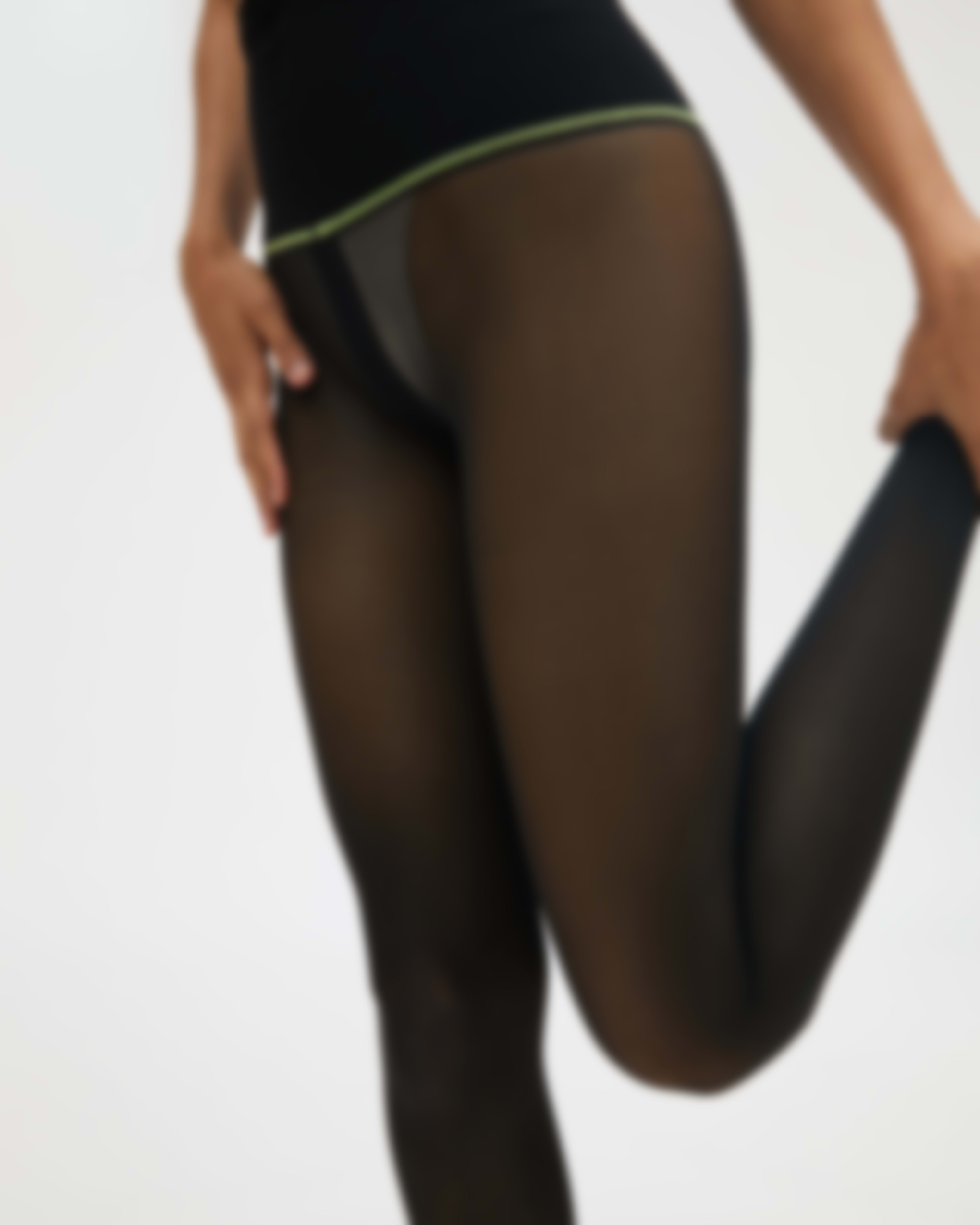 sheertex product image, unbreakable tights, hosiery, model