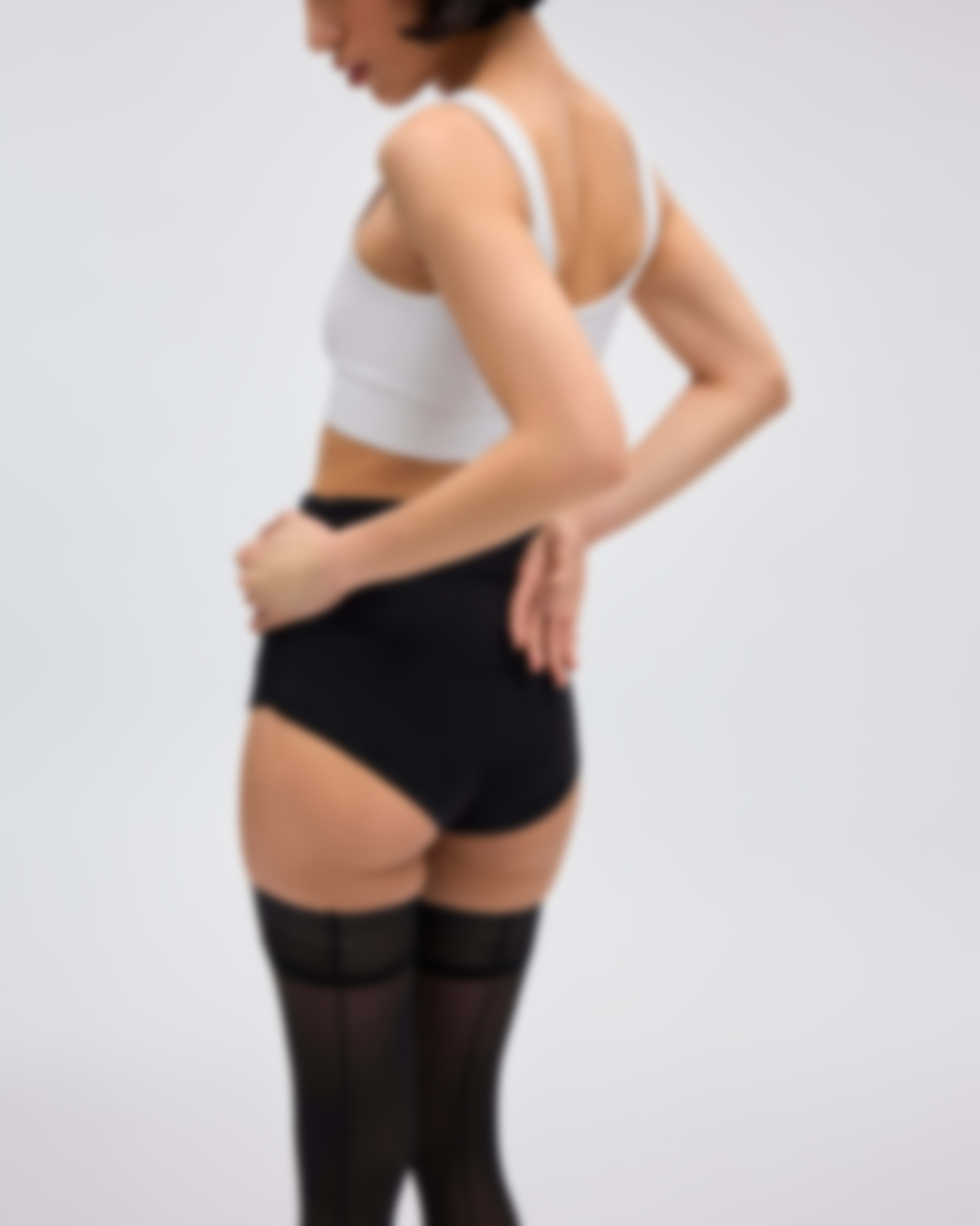 null, Backseam Super Sheer Rip-Resist Thigh Highs, backseam-super-sheer-rip-resist-thigh-highs, sheertex, product image, unbreakable tights, model