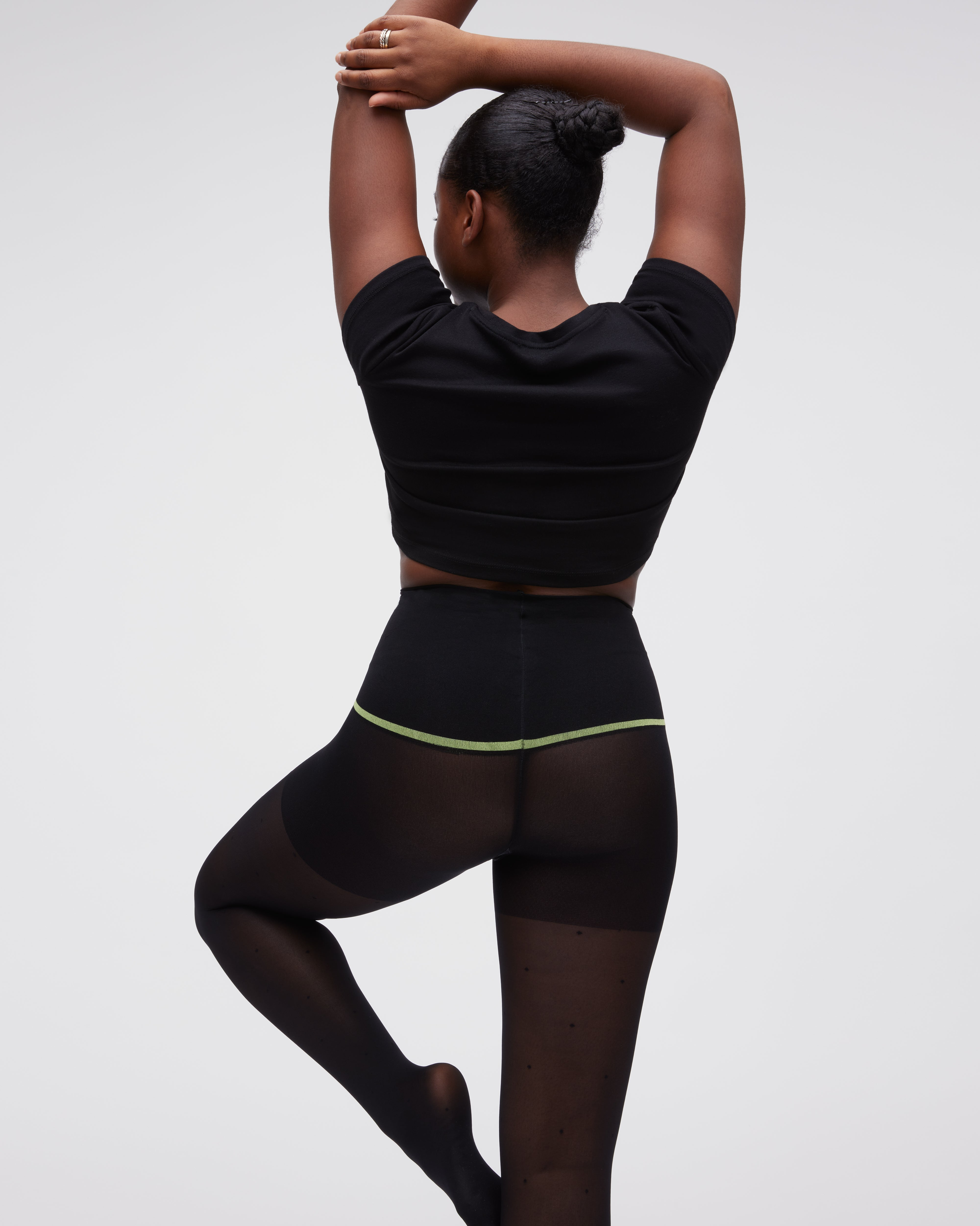 Mini Dot Control Top Super Sheer Rip-Resist Tights - Sheertex Canada