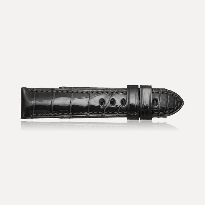 Panerai Armband Alligatorleder Schwarz, Referenz MX001LBN