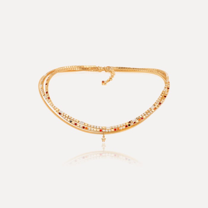 Wellendorff Collier Power In Red. edel., Referenz 406984GG