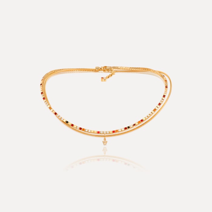 Wellendorff Collier Power In Red, Referenz 406990WG