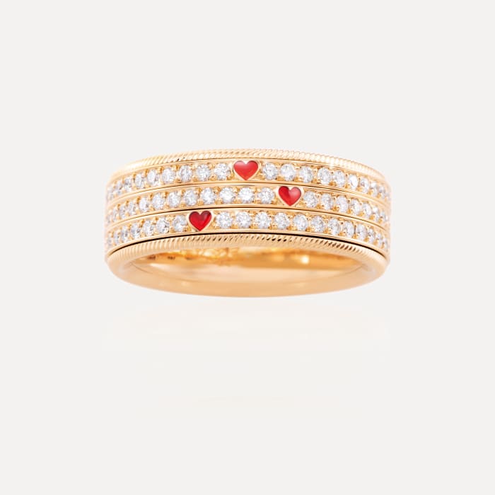 Wellendorff Ring Drei Herzen. Eine Liebe., Referenz 607271GG