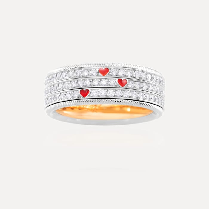Wellendorff Ring Drei Herzen. Eine Liebe., Referenz 607271WG