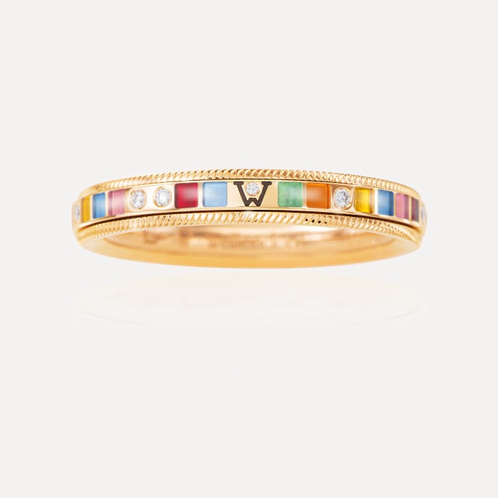 Wellendorff Ring Regenbogen. zart, Referenz 607413WG
