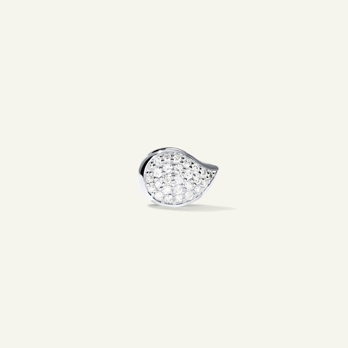 Tamara Comolli Signature Drop Clasp mit Diamant Pavé, Referenz A-Dr-p-wg
