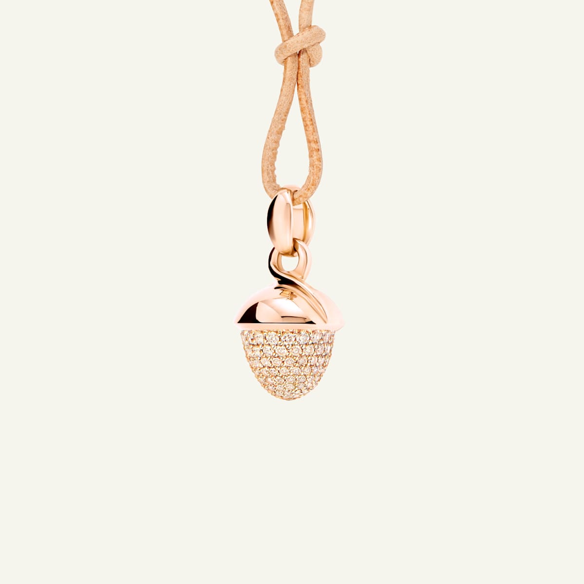 Tamara Comolli Mikado Bouquet Anhänger mit Champagne Diamant Pavé, Referenz P-MB-pD-rg, Ansicht 2