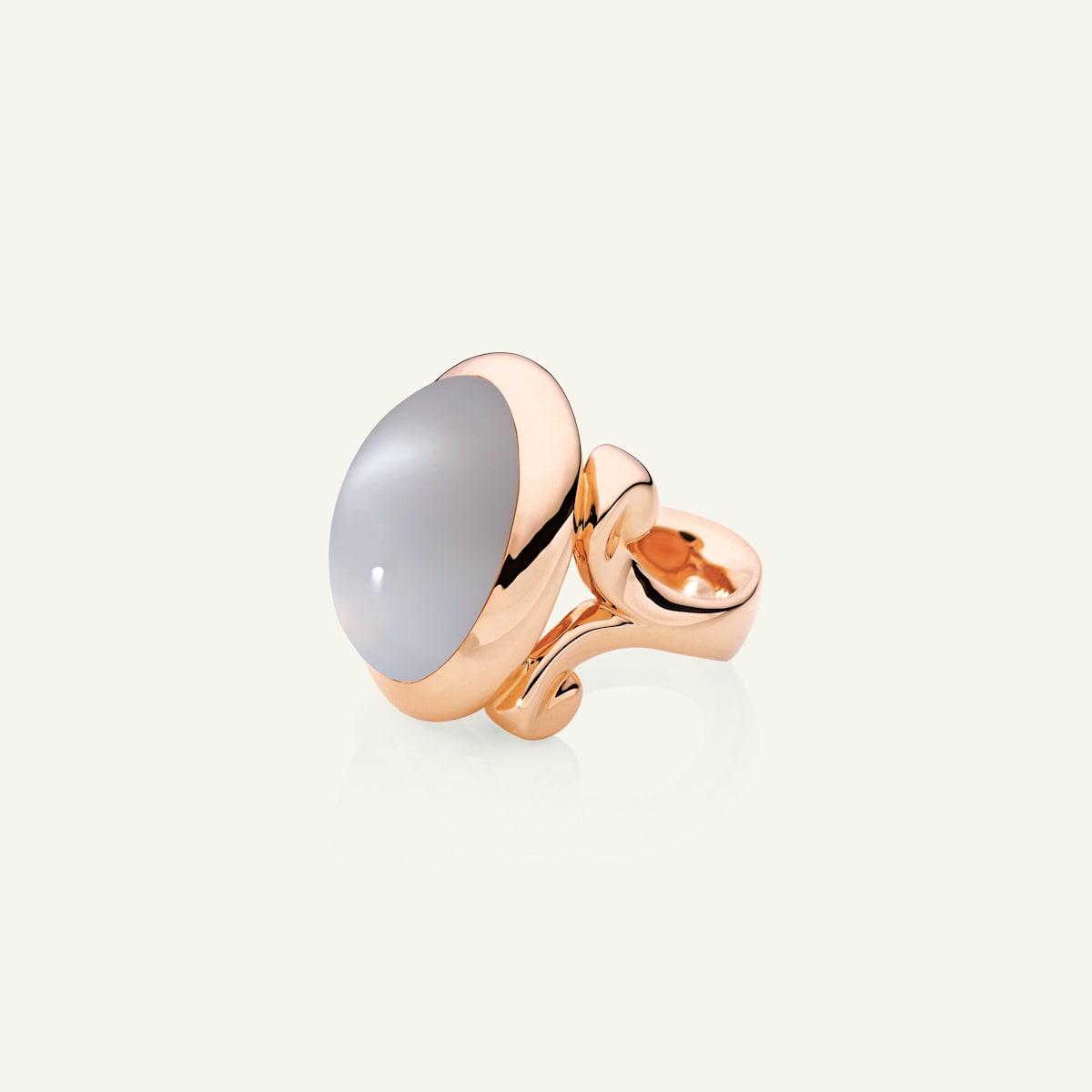 Tamara Comolli Hippie Glam Large Ring mit Grauem Mondstein, Referenz R-HG-l-MoGr-rg