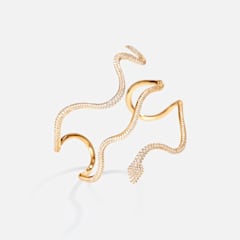 Ole Lynggaard Snakes-Armreif in Pavé-Fassung gross, Referenz A3140-401