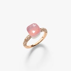 Kleiner Ring Nudo Aus Rosenquarz, Referenz PAB7040-O6000-BRCQR