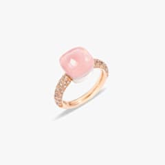 Klassischer Ring Nudo Aus Rosenquarz, Referenz PAC0040-O7000-BRCQR