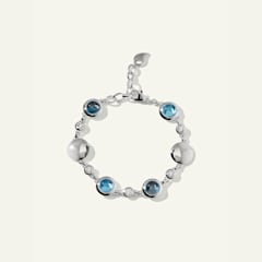 Tamara Comolli Bouton Armband in 'Sky' mit Diamanten, Referenz B-BOU-Sky-Cl-wg