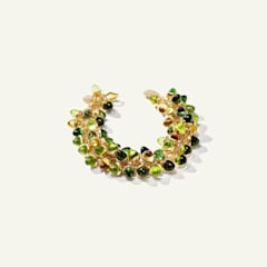 Tamara Comolli Mikado Flamenco Armband in 'Rainforest' mit Diamant Pavé, Referenz B-MFL-RF-p-yg