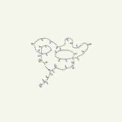 Tamara Comolli Mikado Halskette, 100 cm mit Diamant Pavé, Referenz N-M-100-p-wg