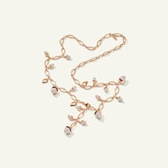 Tamara Comolli Mikado Halskette, 56 cm mit Diamant Pavé, Referenz N-M-56-p-rg