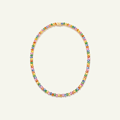 Tamara Comolli Signature Halskette Rivière Pear Shape 'Candy' Sapphires, Referenz N-SIG-R-Can-yg