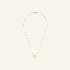 Tamara Comolli Signature 2 Drops Halskette Sand Mondstein und Diamant Pavé, Referenz N-Sig-2Dr-MoSa-prg