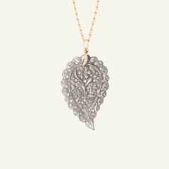 Tamara Comolli India Large Anhänger mit Grauem Chalcedon, Referenz P-IND-l-Gre-rg