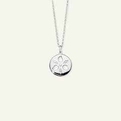 Tamara Comolli Sand Dollar Medium Anhänger mit weissen Diamanten, Referenz P-SD-m-wg