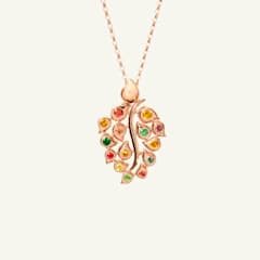 Tamara Comolli Snowflakes Leaf Anhänger in 'Classic' / 'Indian Summer', Referenz P-SF-L-ClIS-rg