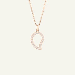 Tamara Comolli Signature Large Anhänger mit Diamant Pavé, Referenz P-Sig-l-pl-rg