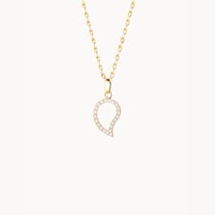 Tamara Comolli Signature Small Anhänger mit Diamant Pavé, Referenz P-Sig-s-pl-yg
