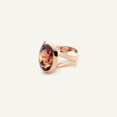 Tamara Comolli Cushion Ring mit Braunem Turmalin, Referenz R-CUSH-TuBr42-rg