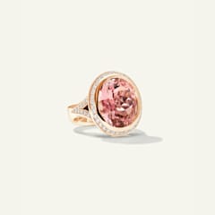 Tamara Comolli Cushion Ring mit Rosa Turmalin, Referenz R-CUSH-TuRo11-p-rg
